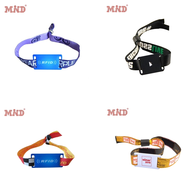 Nylon Woven RFID Wristband/NFC Bracelet/PVC Wristband