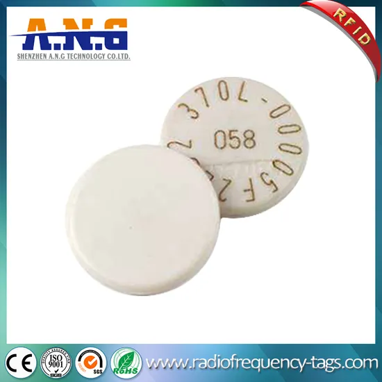 High Temperature Durable Hf RFID Hard Tags for Industrial Textile Products 