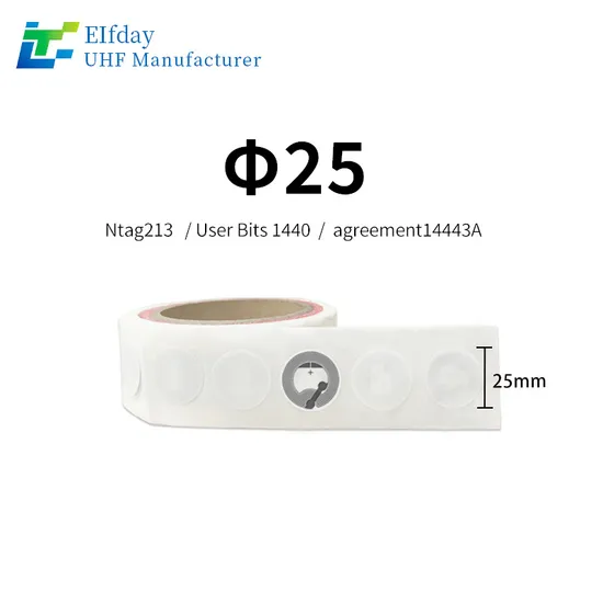 RFID Hf NFC213 Chip Custom Qrcode NFC Tag Sticker Payment Jump Web 13.56MHz Programmable Small Tag Sticker Anti