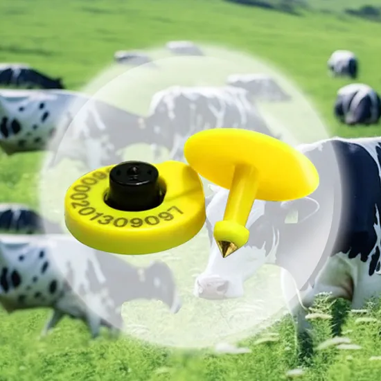 134.2kHz RFID Animal Cattle Swine Numbering Ear Tags for Cow Goat Rabbit Pig Sheep Animal Ear Tag Eartags Livestock System 
