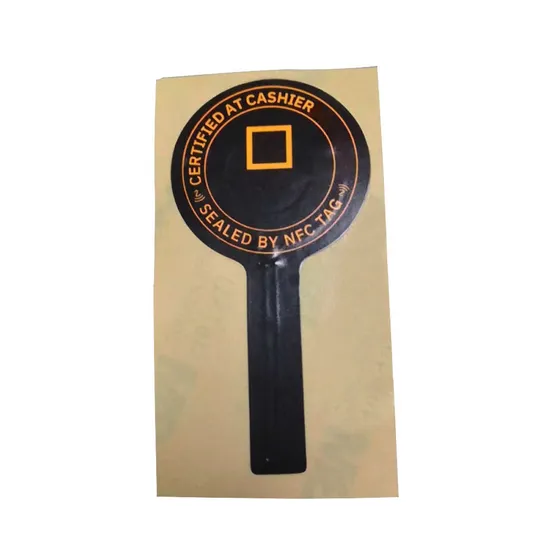 13.56 MHz Paper Sticker NFC NTAG 424 DNA Anti Counterfeiting Tamper Proof Tag RFID Bottle Seal Bottle Tag for Asset Tools 